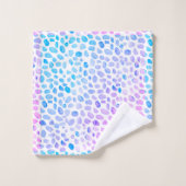 Verre de mer Turquoise Plage Motif Ensemble de ser (Gant de toilette)