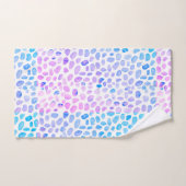 Verre de mer Turquoise Plage Motif Ensemble de ser (Serviette à main)