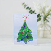 Verre de mer, verre de plage Noël Carte postale de (Debout devant)