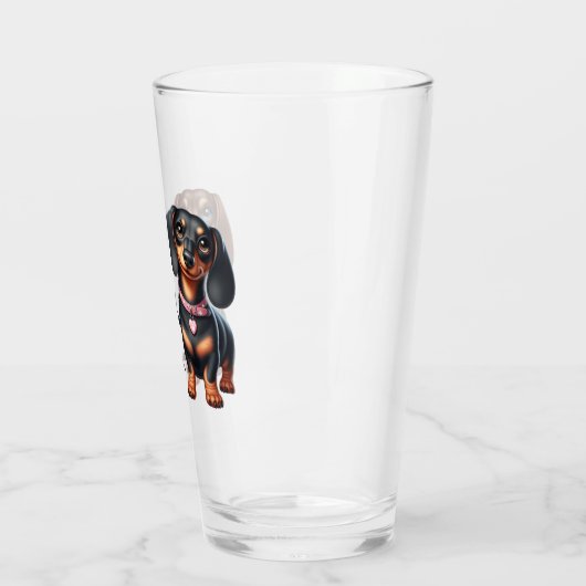 Verre De mignons amis dachshund (Gauche)