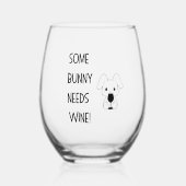 Verre de Pâques, certains lapins ont besoin de vin (Recto)