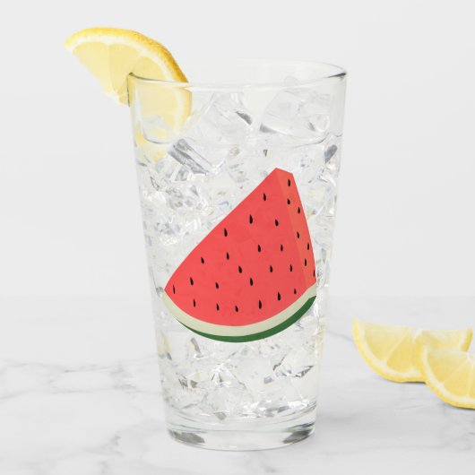 Verre de pastèque doux (Devant glace)