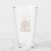 Verre de pint de dinde boho de l'Action de grâce (Dos)