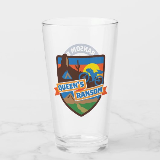 Verre de pinte à rançon Queen's (Dos)