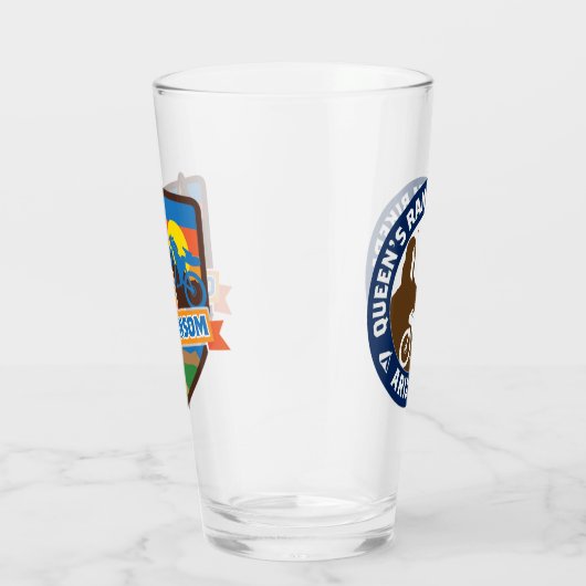 Verre de pinte à rançon Queen's (Droite)