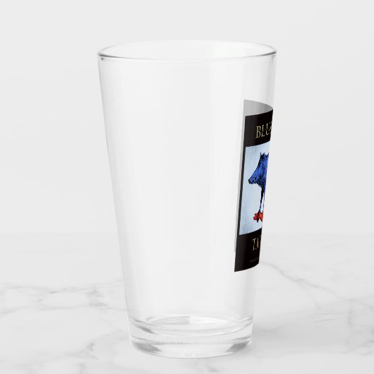 Verre de pinte de bar bleu (Droite)