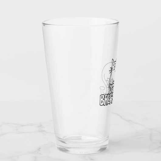 Verre de pinte de chat d'ensemble de brassage de (Droite)