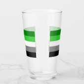 Verre de pinte de drapeau d'Aromantic (Droite)