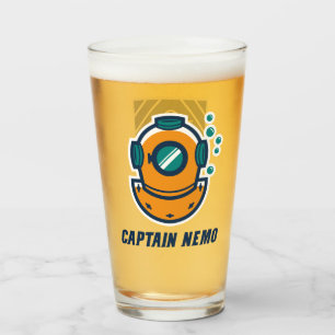 Verre de pinte de FF de capitaine Nemo/monsieurs