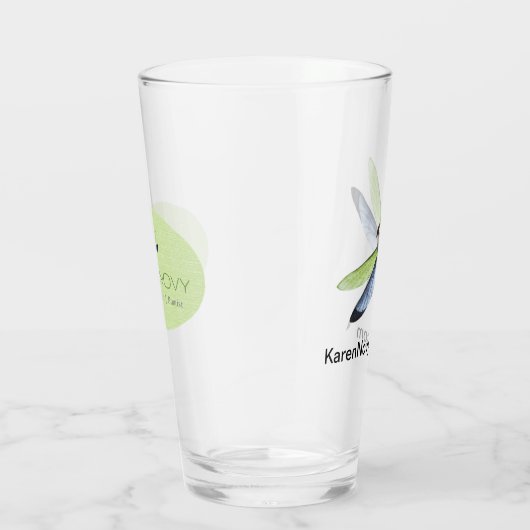 Verre de pinte de libellule de KN (Droite)