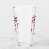 Verre de pinte de nom personnalisé drôle (Gauche)