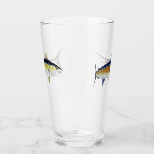 Verre de pinte de poisson d'océan (Droite)