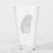 Verre de pinte d'embarcation de truite brune de Gé (Dos)