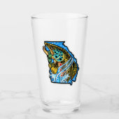 Verre de pinte d'embarcation de truite brune de Gé (Devant)