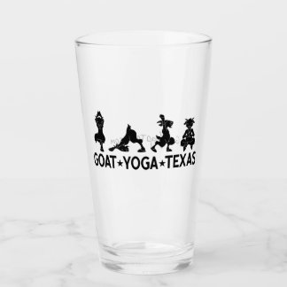 Verre de pinte du Texas de yoga de chèvre