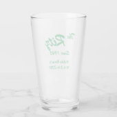 Verre de pinte professionnelle vintage Retro perso (Dos)