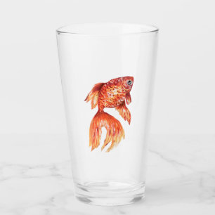 Verre de poisson d'or