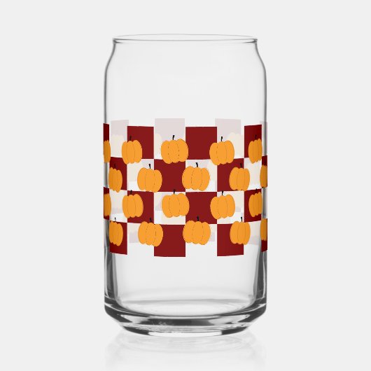Verre de pot de citrouille de Thanksgiving décorat (Recto)
