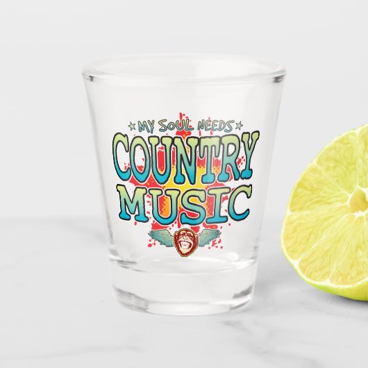 Verre de prise de l'âme de musique country (Devant)