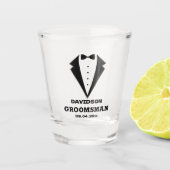 Verre de proposition des Groomsmen, salle d'équipe (Devant)