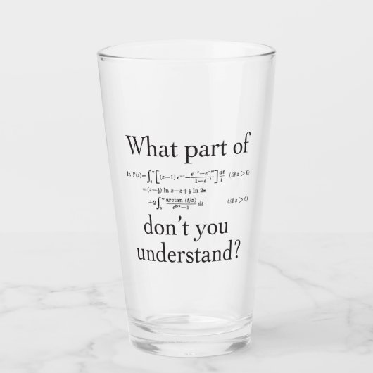 Verre De quelle partie… ? (Devant)