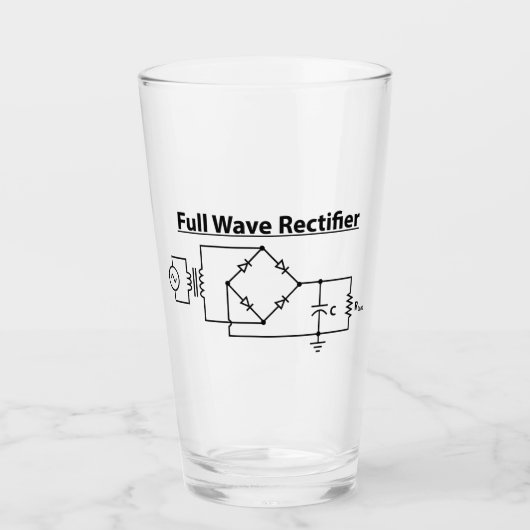 Verre de rectificateur à pleine onde (Devant)