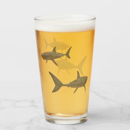 Verre de requin blanc (Devant (rempli))