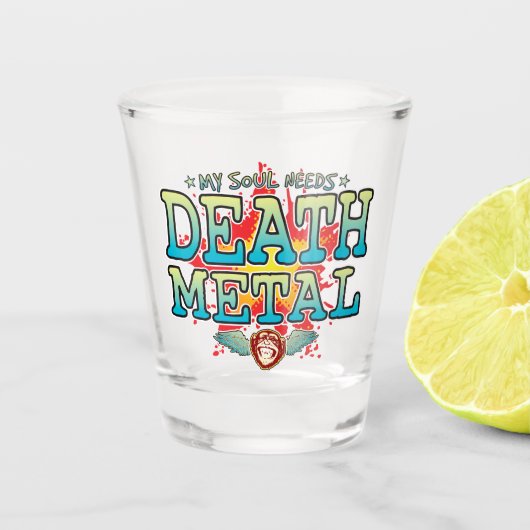 Verre de tir à l'âme métallique de la mort (Devant)