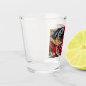 Verre de tir aux couleurs allemandes (Gauche)