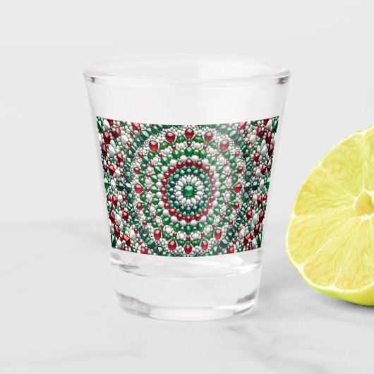 Verre de tir aux couleurs italiennes (Devant)