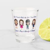 Verre de tir - Bons amis (Devant)