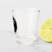 Verre de tir de grotte avec avertissement et règle (Droite)