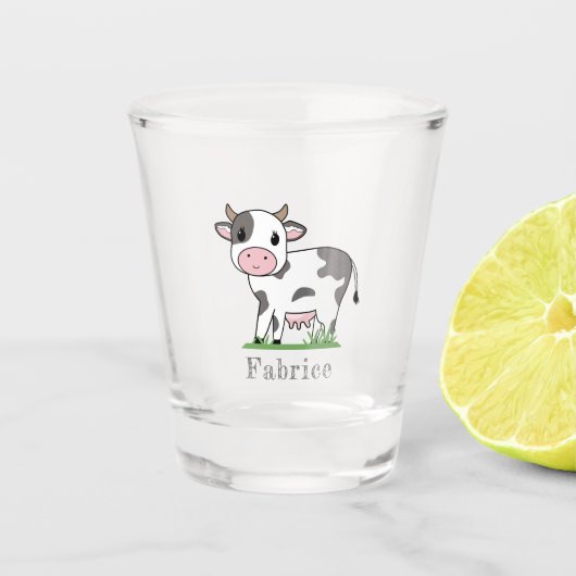 Verre de tir de la vache mignonne (Devant)