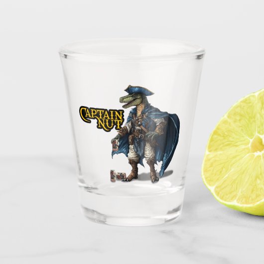 Verre de tir de pirate Dinosaure personnalisé (Devant)