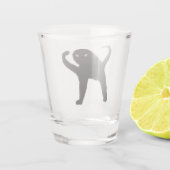 Verre de tir maudit mème de chat (Dos)