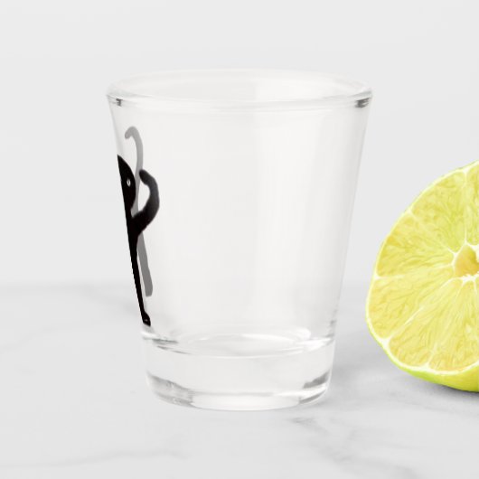 Verre de tir maudit mème de chat (Droite)