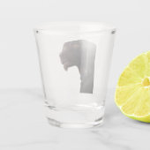 Verre de tir Mème de chien confus (Dos)