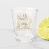 Verre de tir personnalisé Gold 21e anniversaire (Dos)