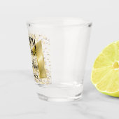 Verre de tir personnalisé Gold 21e anniversaire (Droite)
