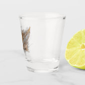 Verre de tir - Plumes d'or (Droite)