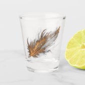 Verre de tir - Plumes d'or (Devant)