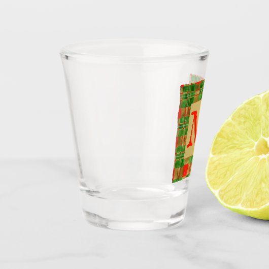 Verre de tir TARTAN GREGOR MAC + initial (Gauche)