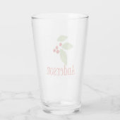 Verre de vacances de houx (Dos)