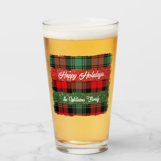 Verre de vacances Plaid Tumbler (Devant (rempli))