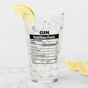Verre de valeur nutritive Gin amusant