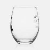 Verre de vin de vacances Scotty Dog customisé (Gauche)