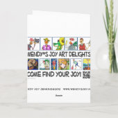 Verre de vin d'illustration de coq de carte (Dos)