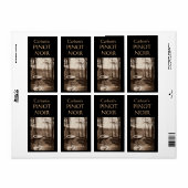 Verre de vin Étiquettes de vin faits maison (Feuille entière)