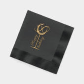 Verre de vin moderne Joyeux 50e anniversaire (Gauche)