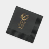 Verre de vin moderne Joyeux 90e anniversaire (Gauche)